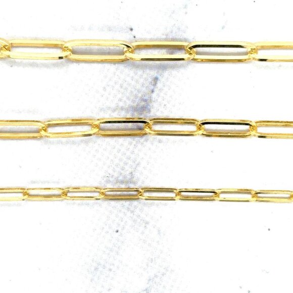 14K Yellow Gold 4 MM Lobster Claw 7.25-inch Specialty Chain Minimalist Bracelet - Picture 4 of 10